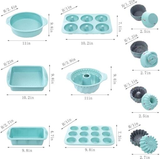 Juego de utensilios de silicona antiadherente 1-min